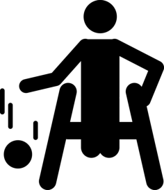 Basketball Paralympic Silhouette Outline Svg File, Free Vectors File